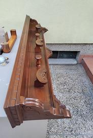 Appendiabiti da parete in legno