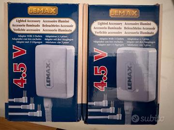 Lemax - Coppia di adattatori con 3 prese
