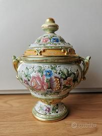 Vaso Vintage Ceramica Deruta Dipinto a mano 21 cm