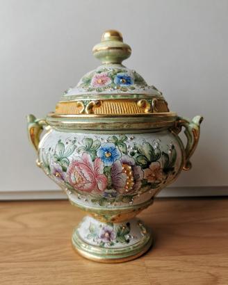 Vaso Vintage Ceramica Deruta Dipinto a mano 21 cm