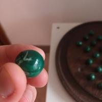 Solitario cinese in malachite