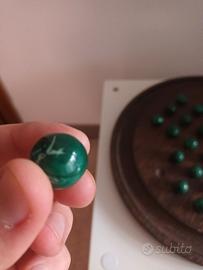 Solitario cinese in malachite