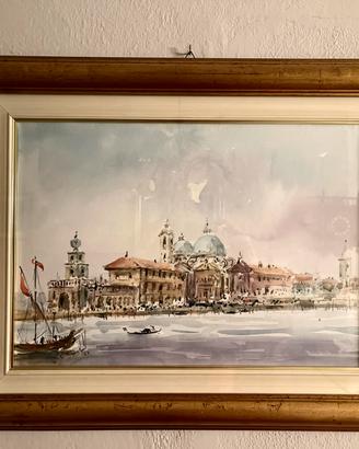 Venezia, acquerello di Giuseppe  Ligonto