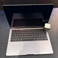 Apple Macbook Pro 13” 2018 Touch Bar  + Airpods