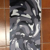 tappetino grigio bianco