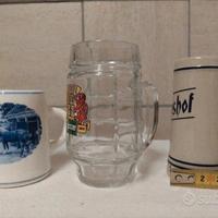 PICCOLI VECCHI BOCCALI DI BIRRA VINTAGE MIGNON