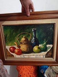 Dipinto Olio su Tela Pietro Cavallero (1982)