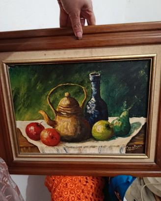 Dipinto Olio su Tela Pietro Cavallero (1982)