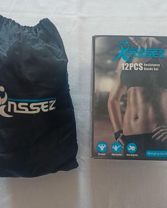 set cavi elastici fitness palestra