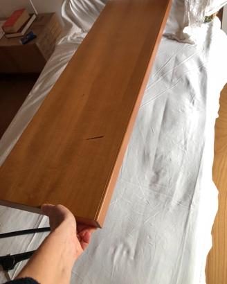 Mensola in legno cm 90x25,5x3,5 come nuova