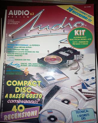 Rivista AUDIO REVIEW n° 63 del 1987