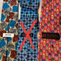 Due Cravatte 100 % seta vintage  Balestra Boss