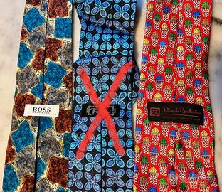 Due Cravatte 100 % seta vintage  Balestra Boss