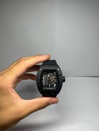 orologio nero skeletrato nuovo mai usato