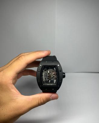 orologio nero skeletrato nuovo mai usato
