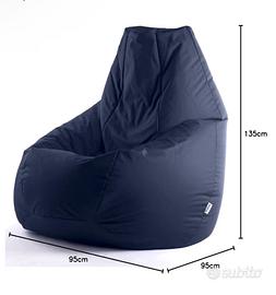 Pouf poltrona sacco XXL Avalon pari al nuovo