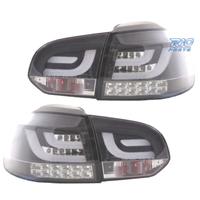 FANALI VOLKSWAGEN VW GOLF 6 08-12 A LED FONDO NERO