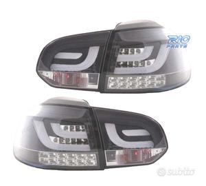 FANALI VOLKSWAGEN VW GOLF 6 08-12 A LED FONDO NERO