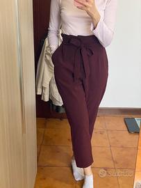 Pantaloni bordeaux Pull & Bear tg. M/ 28