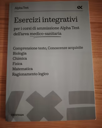 Libro Alpha Test esercizi integrativi 