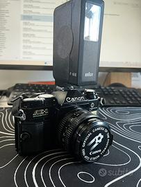 Canon AE-1 Program Black, 50 e accessori! Testata