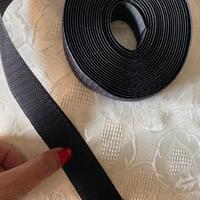 Velcro stretch nero 6mt