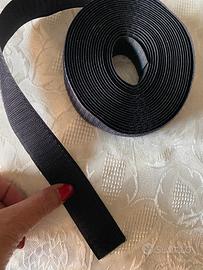 Velcro stretch nero 6mt