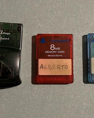 3 Memory Card PS2 - Play Station 2 Magic Gate Sony