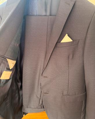 Abito elegante Paoloni taglia 52 blu navy