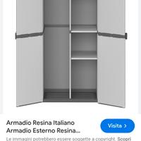 armadio in resina