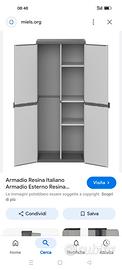 armadio in resina