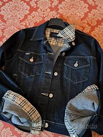 Giacchetto denim nero originale Burberry tg 40