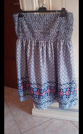 Vestito corto a fascia estivo /Copricostume etnico