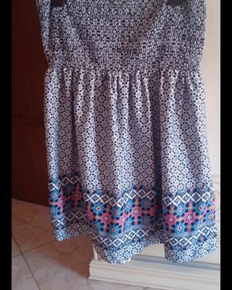 Vestito corto a fascia estivo /Copricostume etnico