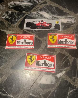 Adesivi FERRARI vintage '90 Formula 1