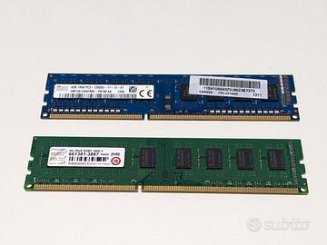 Ram DDR3 8 gb (2x4gb) memoria