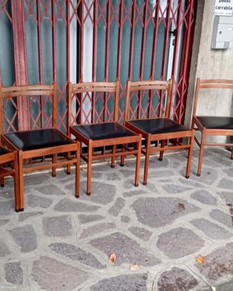 6 sedie vintage, anni  70