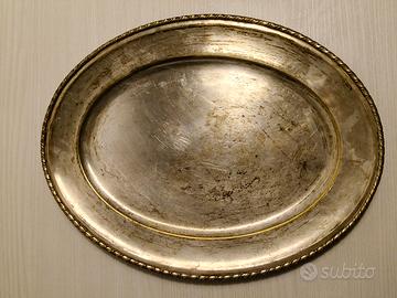 Antico Vassoio Argentato Vintage