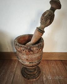 mortaio in legno artigianale romania