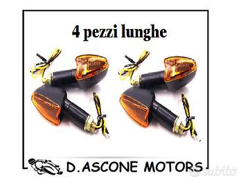 4 frecce universali Moto nere con gemma arancione