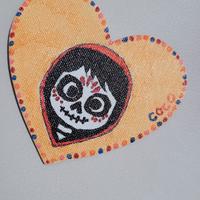 calamita su tela fatto a mano Coco