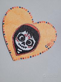 calamita su tela fatto a mano Coco