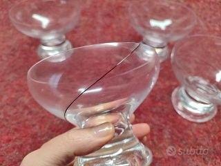 4 coppe gelato cristallo