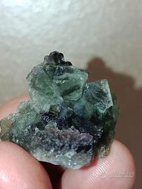 Cubo fantasma Fluorite verde