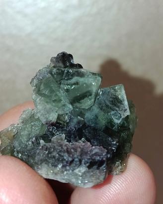 Cubo fantasma Fluorite verde