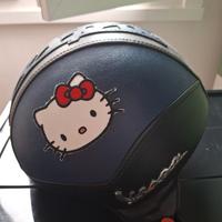 Casco moto VESPA  demi-jet pelle 