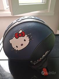 Casco moto VESPA  demi-jet pelle 