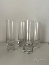 Set bicchieri alti vetro - 4 pezzi
