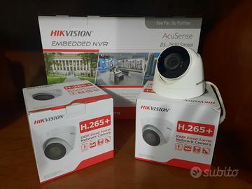 SISTEMA VIDEOSORVEGLIANZA IP HikVision NVR+CAM 4Mp