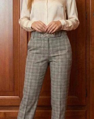 Pantaloni Liu Jo Principe di Galles Perle IT 40